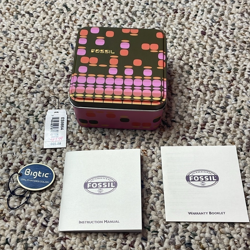 Fossil Pink Bigtic Kool Kitty Watch. Vintage EUC - Picture 6 of 11